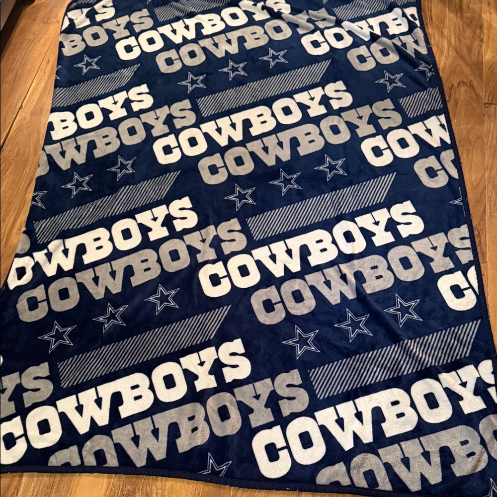 Blue Cowboys Fleece Blanket